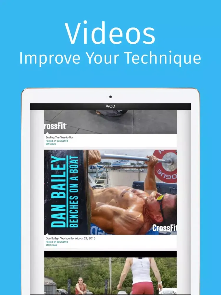WOD Buddy Free - Workouts of the Day iPad  Screenshots