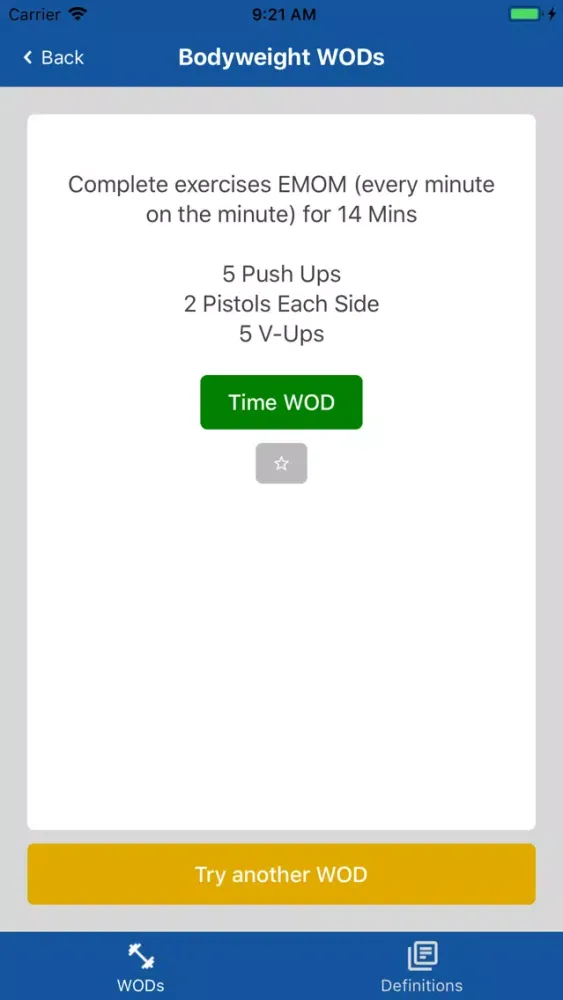 Captures d'écran de WOD Generator Pro