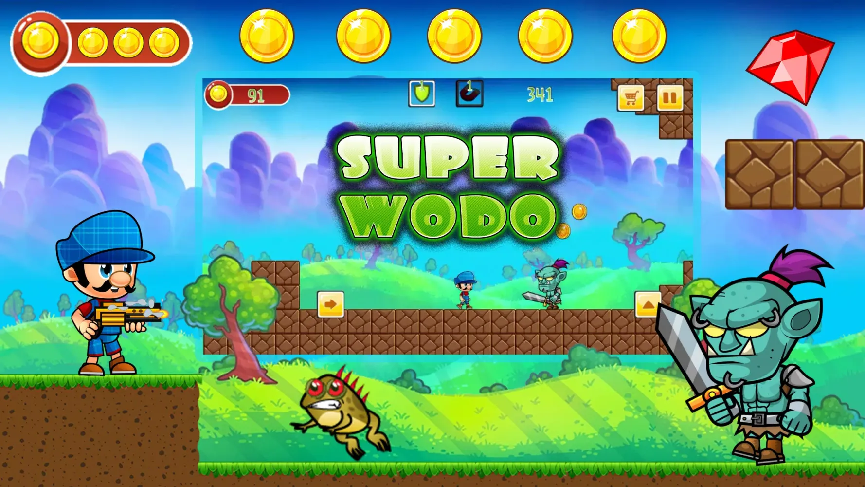 Capturas de pantalla de Super Wodo Jungle World free