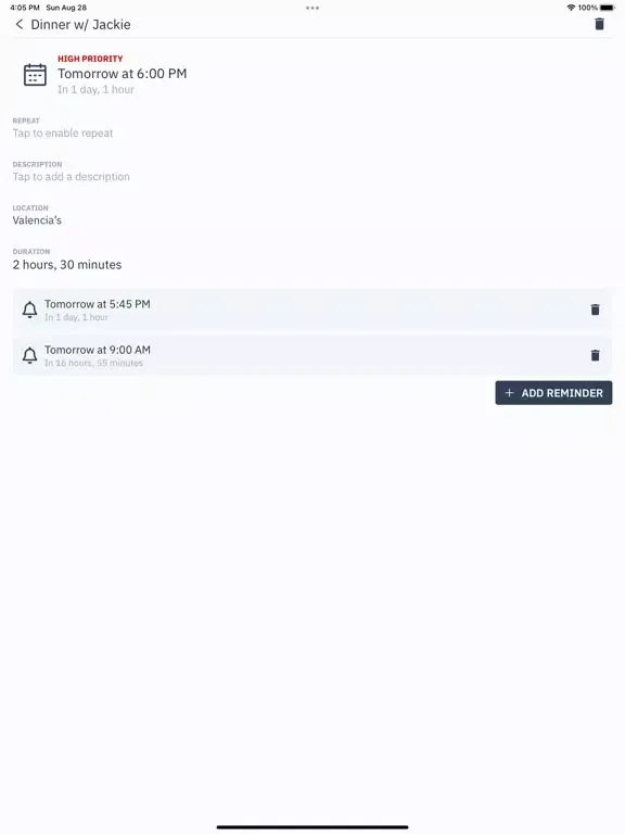 تصاویر Undue - Planning made simple iPad 