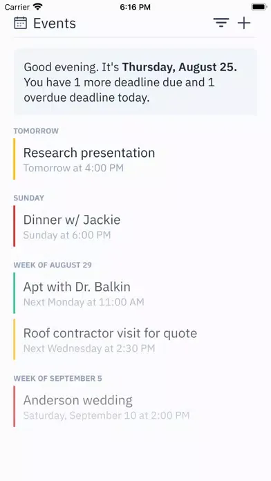 تصاویر Undue - Planning made simple