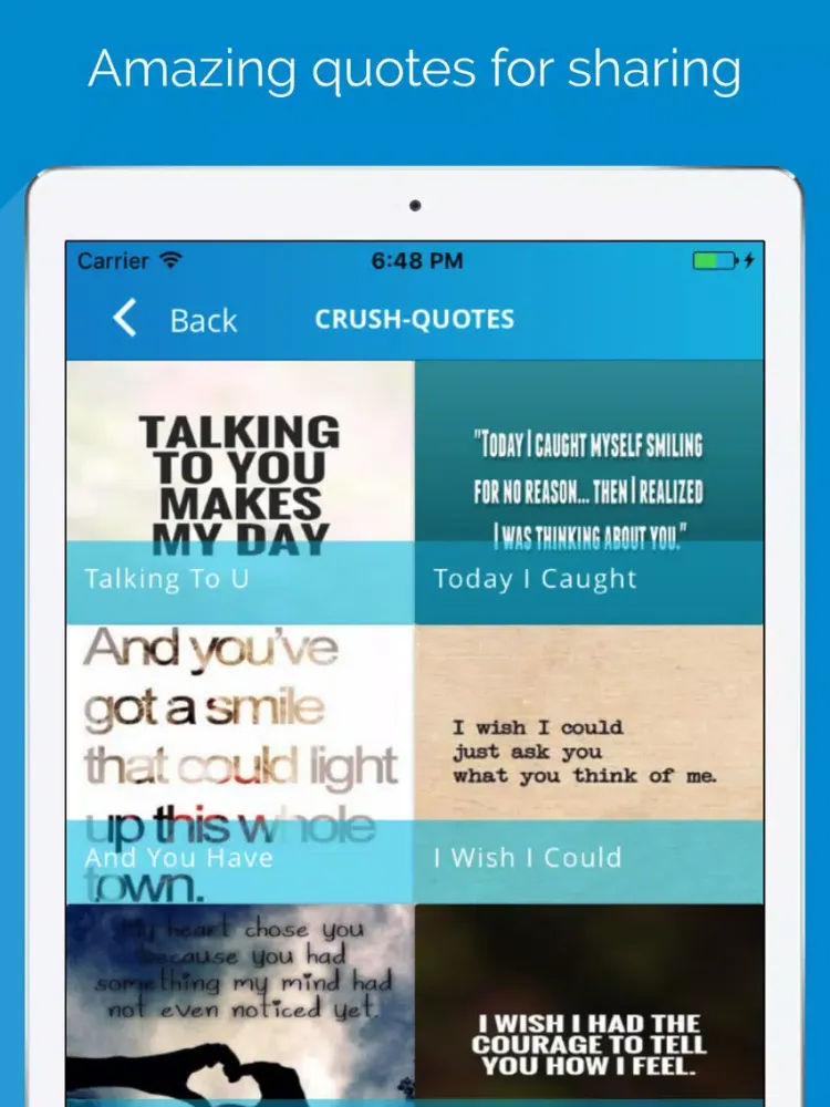 Скриншоты Love Romantic Messages iPad 