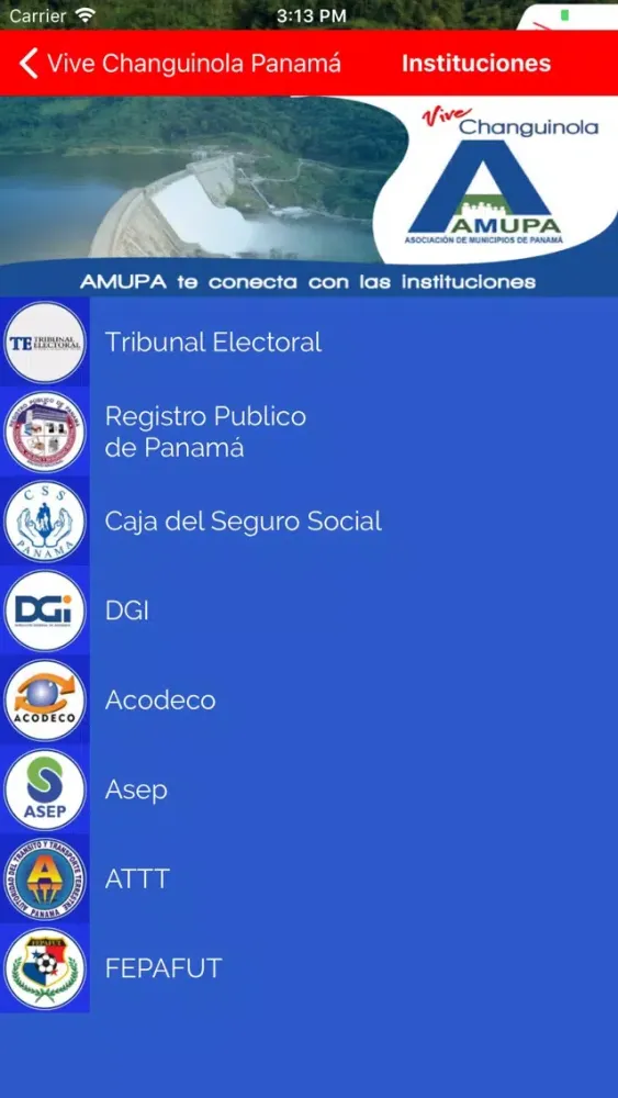Zrzuty ekranu Vive Changuinola Panamá