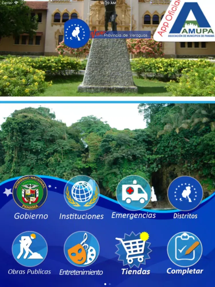 Vive Veraguas Distritos Panamá iPad 应用截图