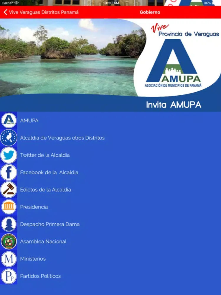 Vive Veraguas Distritos Panamá iPad 应用截图