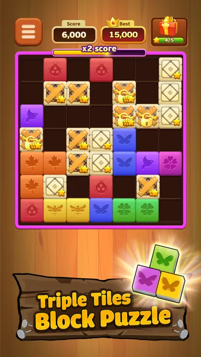 Screenshot di Triple Butterfly: woody puzzle