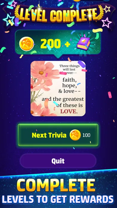 Capturas de tela do Daily Bible Trivia