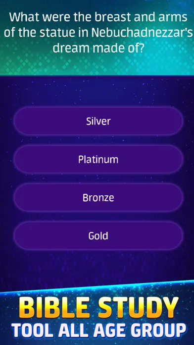 Capturas de tela do Daily Bible Trivia