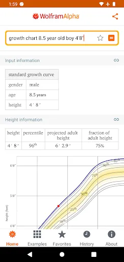 WolframAlpha Classic स्क्रीनशॉट
