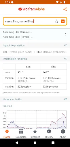 WolframAlpha Classic स्क्रीनशॉट