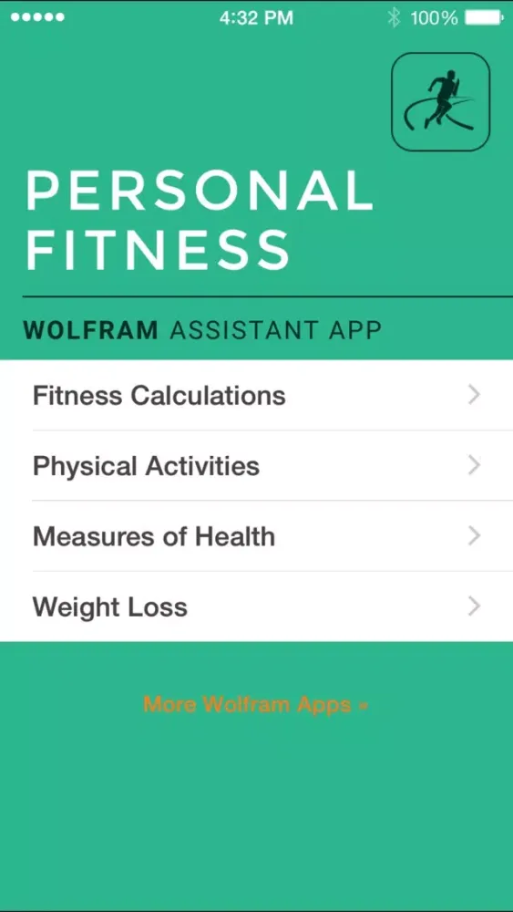 تصاویر Wolfram Personal Fitness Assistant App