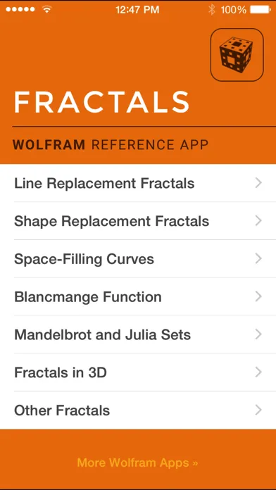 Wolfram Fractals Reference App Screenshots