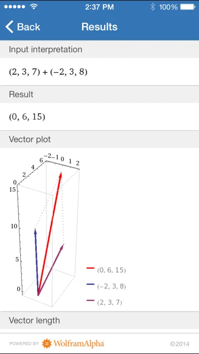 Captures d'écran de Wolfram Linear Algebra Course Assistant