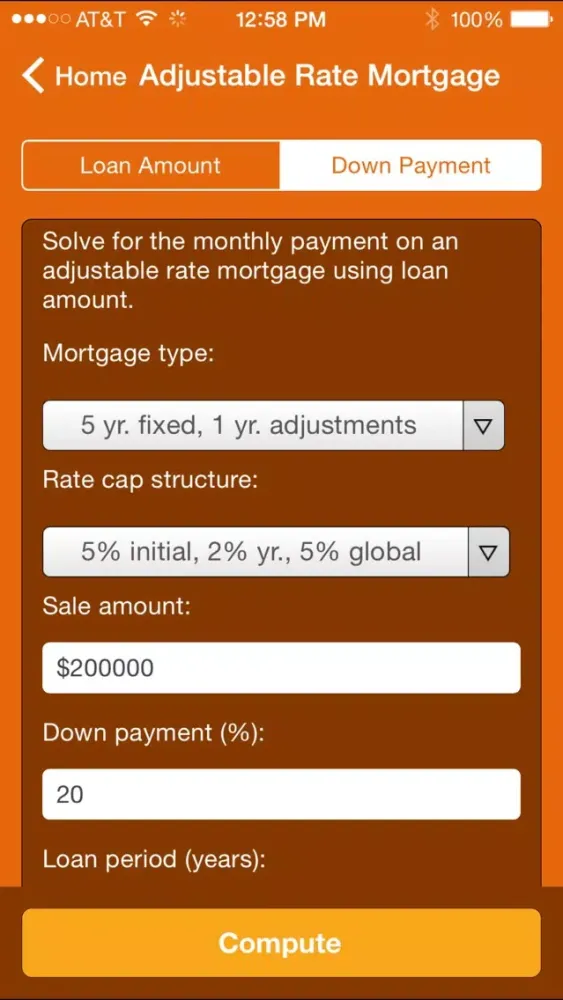 Скриншоты Wolfram Mortgage Calculator Reference App