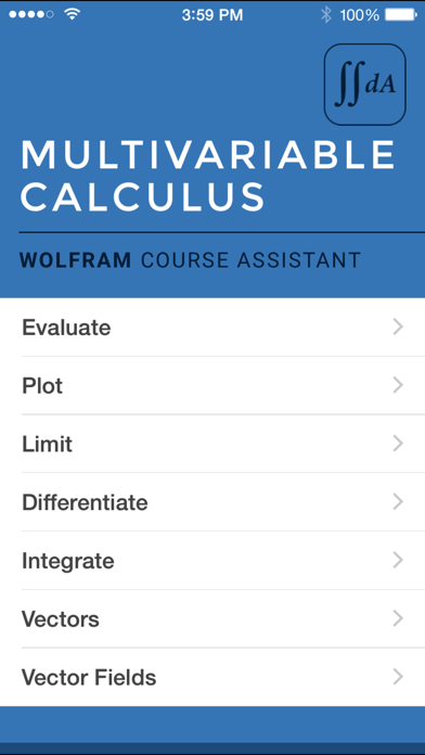 Captures d'écran de Wolfram Multivariable Calculus Course Assistant