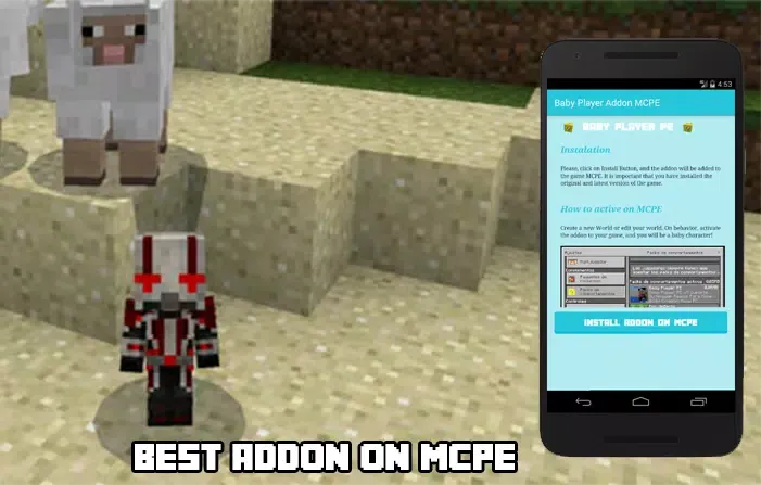 Zrzuty ekranu Baby Player Addon MCPE