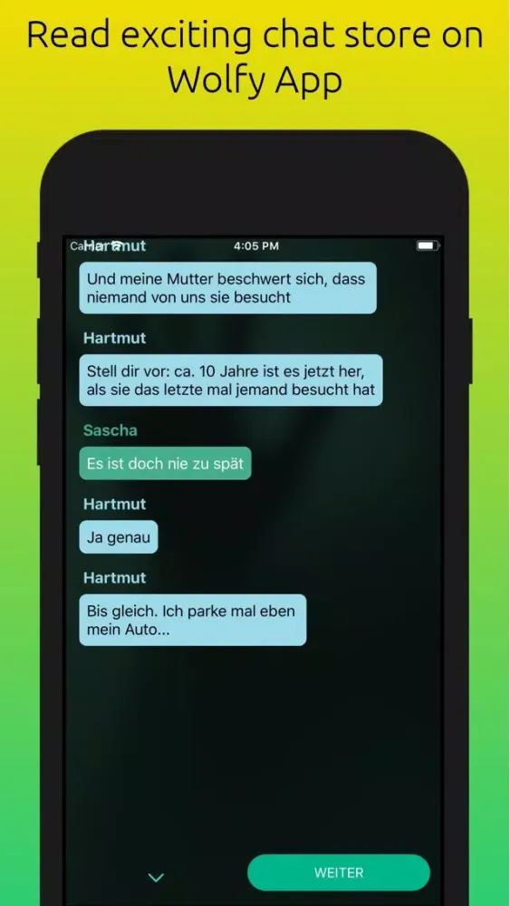 WOLFY - short chat stories سکرین شاٹس