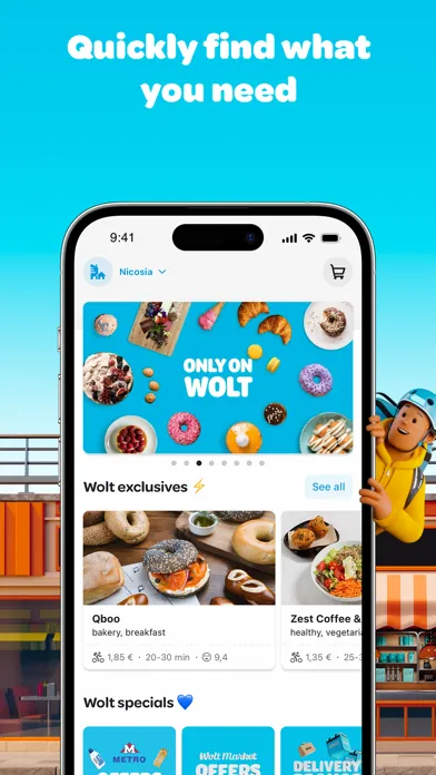 Скриншоты Wolt Delivery: Food and more