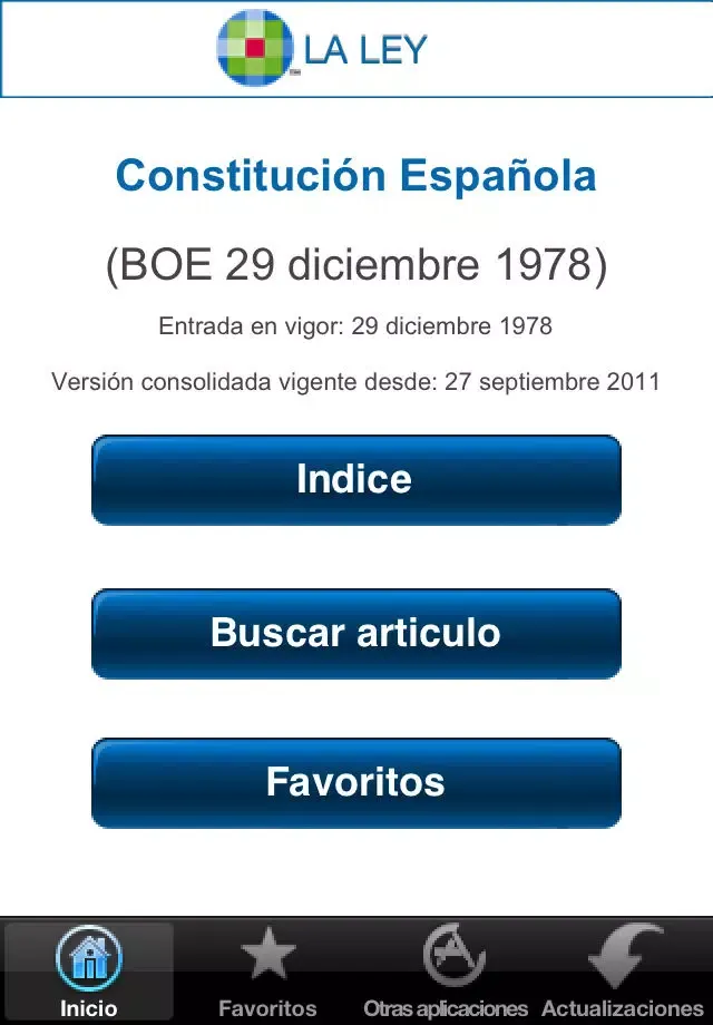 Constitución Española LA LEY स्क्रीनशॉट