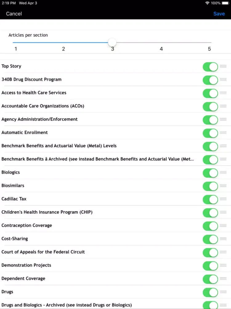 Скриншоты Health Reform WK-EDGE Mobile iPad 