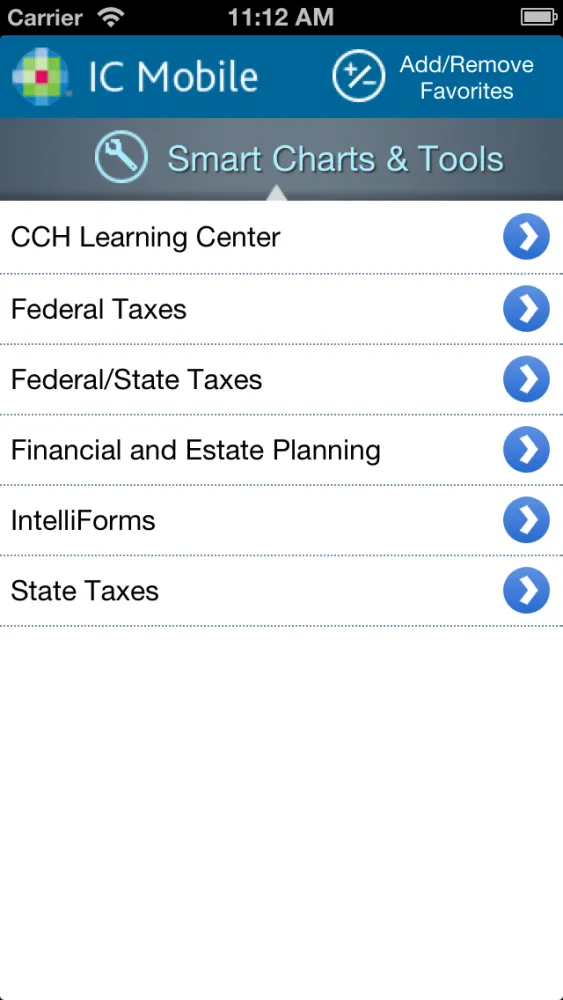 Скриншоты IntelliConnect Mobile