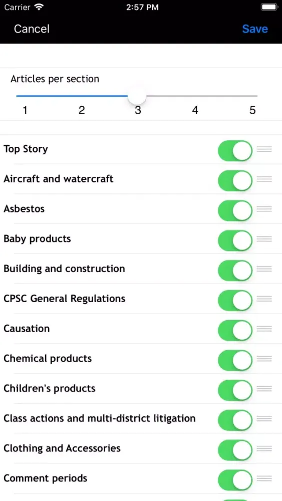 Products Liability Law Daily スクリーンショット