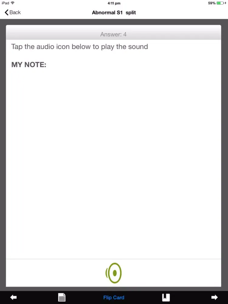 Tangkapan layar Breath & Heart Sounds: Auscultation Skills Audio Review iPad 