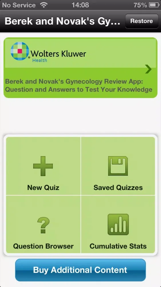 Berek and Novak's Gynecology Review App: Question and Answers to Test Your Knowledge Screenshots