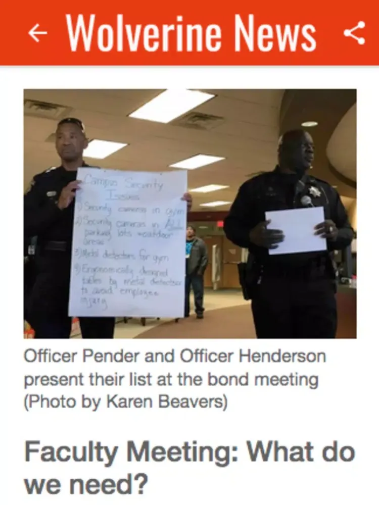 Wolverine News iPad  Screenshots