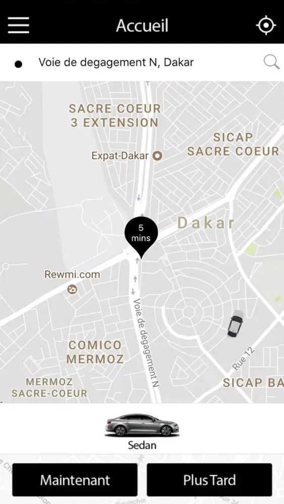 Capturas de tela do WOMA-The passenger app