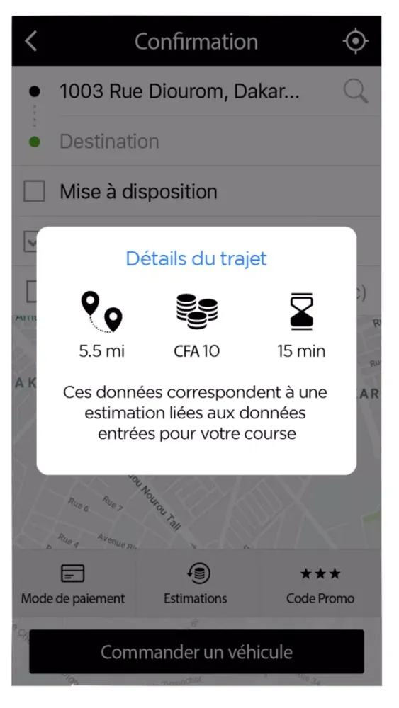 Capturas de tela do WOMA-The passenger app
