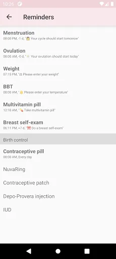 تصاویر WomanLog Pro Calendar