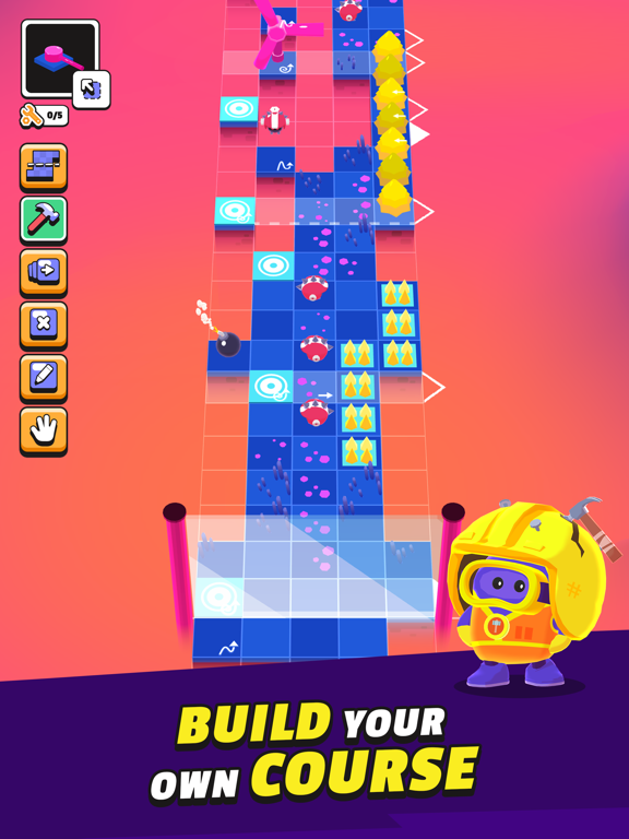 Tangkapan layar Crash Course Builder iPad 