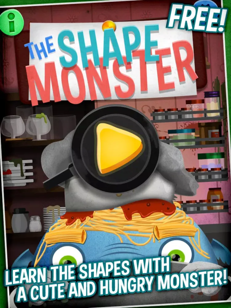 Shape Monster - learn different shapes iPad 應用截圖