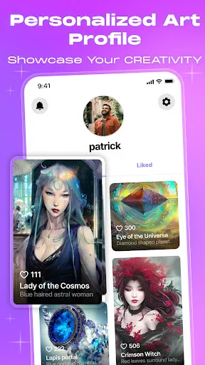 Capturas de tela do WOMBO Dream - AI Art Generator