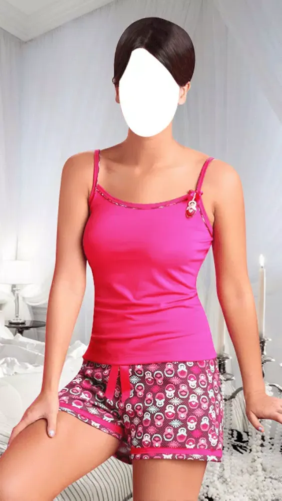 Women Night Wear Shorts Photo Suit Screenshots
