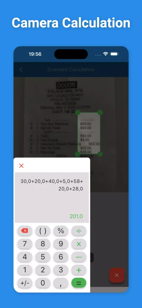 Tangkapan skrin Calculator with History, Note