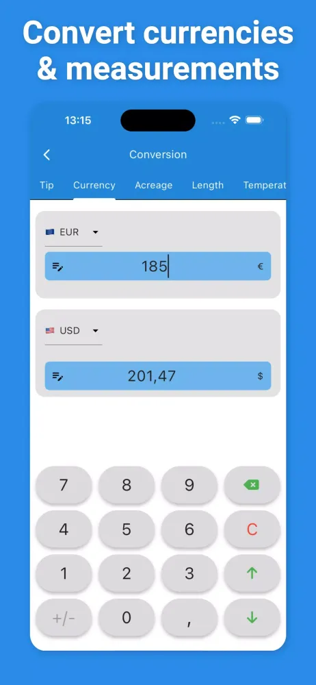 Tangkapan skrin Calculator with History, Note