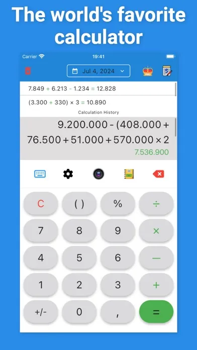 Zrzuty ekranu Calculator with History, 84 +