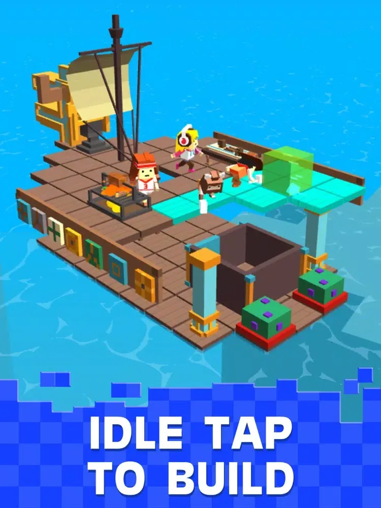 Idle Rafts: Sea Tycoon iPad  স্ক্রিনশট