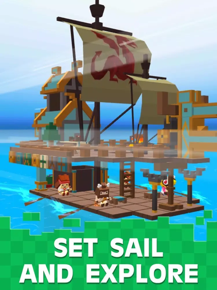 Idle Rafts: Sea Tycoon iPad  স্ক্রিনশট