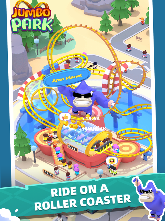 Jumbo Park: Idle Tycoon iPad  Screenshots