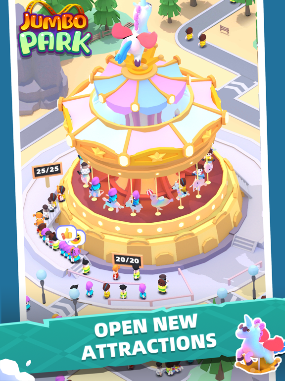Jumbo Park: Idle Tycoon iPad  Screenshots