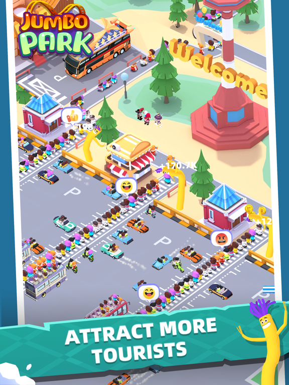Jumbo Park: Idle Tycoon iPad  Screenshots