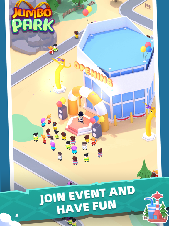 Jumbo Park: Idle Tycoon iPad  Screenshots