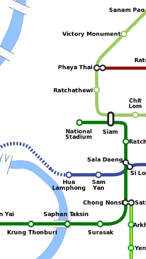 Bangkok Metro BTS and MRT Screenshots