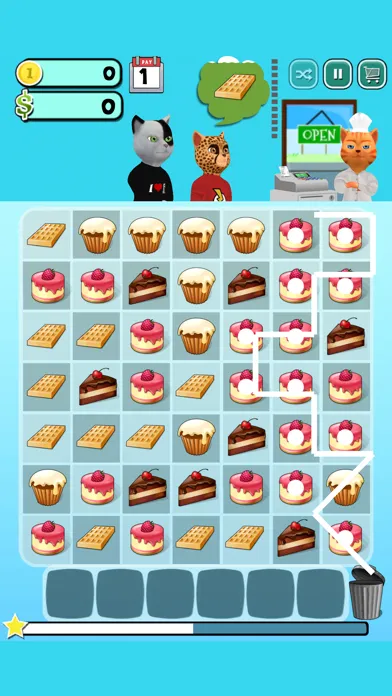 Capturas de tela do Cat Leo's Bakery Kitchen Game