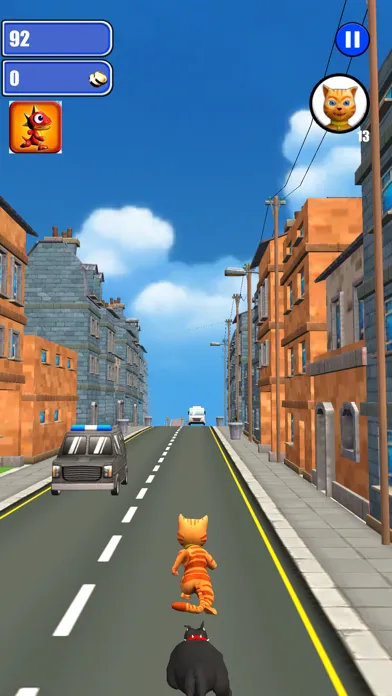 Cat Subway Run: Leo Cat vs Dog سکرین شاٹس
