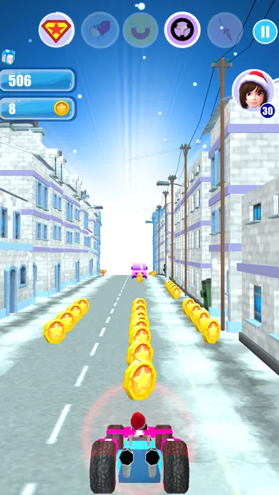 Tangkapan skrin Santa Girl Run Xmas & Advent