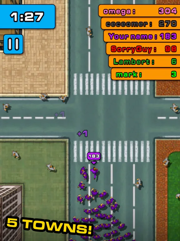 Crowd Town - People City iPad  Ekran Görüntüleri